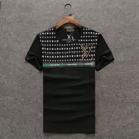 tee-shirts polos louis vuitton smil fit classic flower black